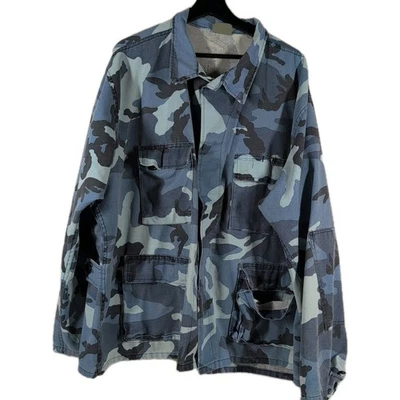 Rothco Ultra Force BDU 军用夹克制服男式 2XL Reg 蓝色天空迷彩军队 — 第 1/4 张图片