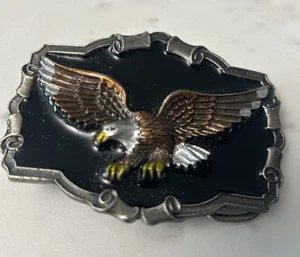 Eagle Belt Buckle Heavy Biker Cowboy Cowgirl Western Vintage 80s - Picture 1 of 8