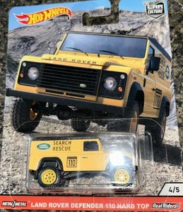 Hot Wheels Land Rover Defender 110 Hard Top Real Riders Car Culture - Picture 1 of 1