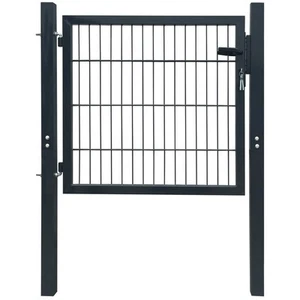 Poort 105x150 cm Staal Antraciet Tuin Hek Hekpoort Poorten Afrastering vidaXL - Afbeelding 1 van 21