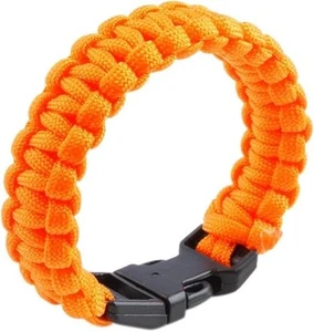Survival Paracord Bracelet Outdoor Wraps Emergency 250 lb Parachute Bracelet 9" - Picture 1 of 1