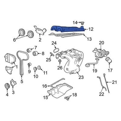 For Ford Focus 2005-2011 Ford 4S4Z6582C Engine Valve Cover Foto 1 de 4