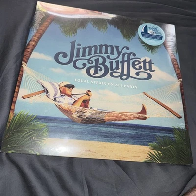 JIMMY BUFFETT EQUAL STRAIN ON ALL PARTS 2LP LIMITED KEY WEST BLUE VINYL SUN8093 - Image 1 of 2