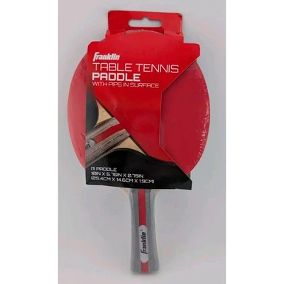 Franklin Paleta de Tenis de Mesa con Pips en Superficie Rojo Gris Nuevo Ping Pong Foto 1 de 4