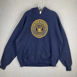 Vintage 90’s Soffe United States Navy Sweatshirt Hoodie Mens Size XL Made in USA - Picture 1 of 9