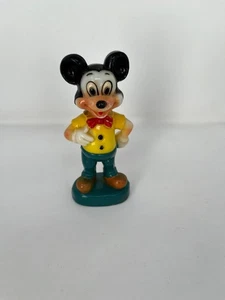 Vintage Walt Disney 1960's Mickey Mouse Figure Hong Kong Hard Plastic Toy - Picture 1 of 4