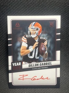 2025 LUMINANCE DILLON GABRIEL RC Year One Red Ink AUTO CLEVELAND BROWNS QB1 - Picture 1 of 4