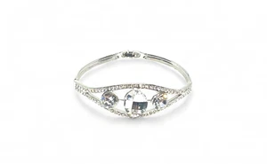 Divine Swarovski Elements Crystal Bracelet 18K White Gold Plated - Picture 1 of 3
