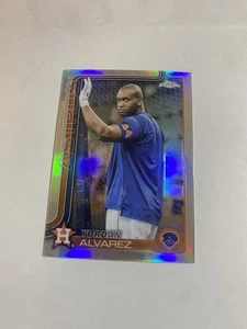 2025 Topps Chrome Yordan Alvarez Image Variation Refractor SSP Astros - Picture 1 of 2
