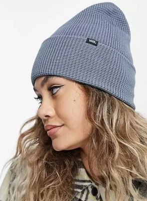NUEVO CON ETIQUETAS VANS Off The Wall WAFFLE KNIT GORRO Puño Gorra AZUL MIRAGE Mujer OS Foto 1 de 4