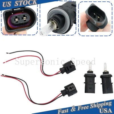 Juego de 2 enchufes y bombillas de luz de señal de giro delantera para Volkswagen Beetle 2012-19 Foto 1 de 4