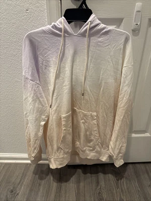 GAP, sudadera con capucha púrpura y amarilla usada  Foto 1 de 4