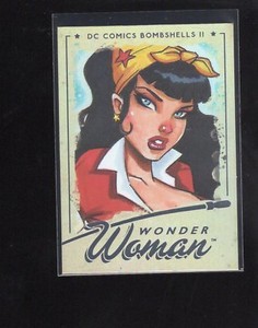 2018 Cryptozoic DC Bombshells Series 2 #16 Wonder Woman RAINBOW FOIL card  