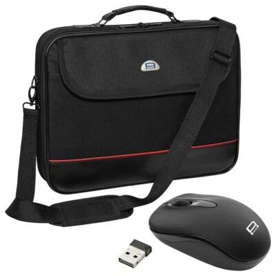 NOTEBOOK Laptop TASCHE 17,3 Zoll (43,9cm) NOTEBOOKTASCHE + schnurlose Maus  - Bild 1 von 4