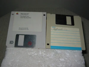 Two 3.5" Floppy Apple Tour Macintosh llcx Appleworks 2.0 Software  - Picture 1 of 1