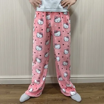 Hello Kitty Pyjama Hose Schlafanzug Anime Kawaii Hausanzug • 31.66€