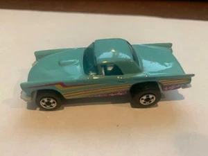  Hot Wheels 1957 T-Bird Aqua Turquoise Mattel 1977 LOOSE - Picture 1 of 1