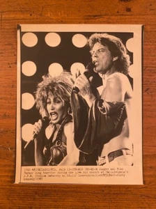authentic photo of MICK JAGGER/TINA TURNER at Live Aid ©1985 The Rolling Stones - Picture 1 of 1