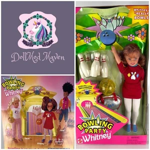 Lotto bambole vintage DollMod Maven🦄 Barbie 1998 BOWLING PARTY Whitney nuove con scatola * - Foto 1 di 12