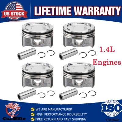 Kit de pistones y pasadores de motor para Chevy Cruze Sonic Trax Buick Encore 2011-2021 1,4 L Foto 1 de 4