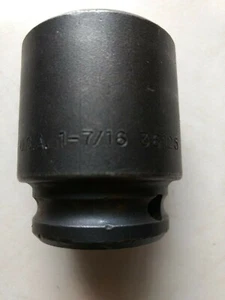 1 7/16 " ALLEN IMPACT SOCKET # 36125 3/4" DR. 6 POINT & FREE 1 7/16 HAND SOCKET - Picture 1 of 10