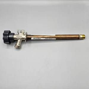 Prier 478-10 Satin Nickel Plated Brass Wall Hydrant 1/2"MPT X 1/2" SWT x 10" - Picture 1 of 14