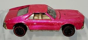 Vintage Hot Wheels Redlines 1968 CUSTOM AMX Pink Hot W/White Interior - Picture 1 of 12