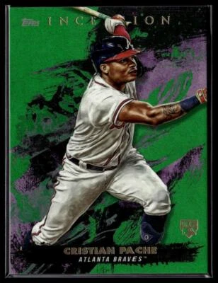 2021 Topps Inception #63 Cristian Pache Green - Image 1 of 2