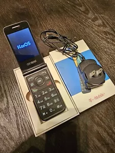 Alcatel Go Flip 4044W 4GB Midnight Blue Tested As-Is T-Mobile - Picture 1 of 3