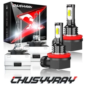 For Ford Mustang 2008 2009-2017 Xenon Headlight HI/LO white +H8Fog Light Bulbs - Picture 1 of 12