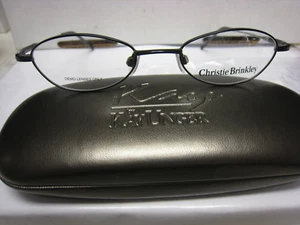 GEORGE EYEGLASS FRAMES Style BAHAMAS Sz. 49-19-147 in BLACK Free UNGER CASE - Imagen 1 de 4