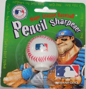 SACAPUNTAS LOGOTIPO BÉISBOL MLB de colección 1997 por SANFORD nuevo en paquete - Imagen 1 de 5