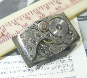1943 Bulova Watch Co. Gents Caliber 7AP 21 Jewels Movt & Dial- for Parts- N/R! - Picture 1 of 7