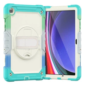 For Samsung Galaxy Tab A9 A9+ Shockproof Heavy Duty Stand Strap Case Armor Cover - Picture 1 of 21