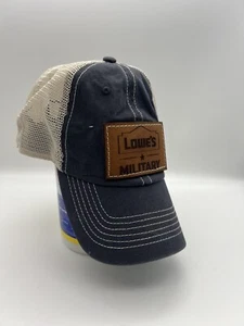 Lowes Cap Truckers Hat Navy Blue. Snapback Military - Picture 1 of 4