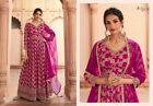 Indian Dola Jacquard Silk Embroidery Wedding Designer Salwar Kameez Suit 12-Rd40