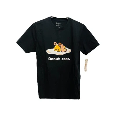 NUEVA Camiseta Tokidoki x Gudetama Cuidado de Donuts Linda Negra Huevo Perezoso Hombres Camiseta Grande Nueva con Etiquetas Foto 1 de 4