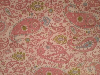 POTTERY BARN Kids Twin Brooklyn Paisley Pink Duvet Cover Floral Flower Cotton - Image 1 of 4