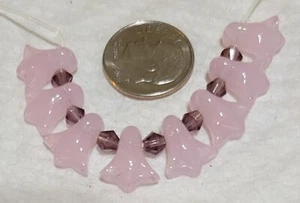 K603 12mm pressed glass flower beads. will combine to save on shipping - Picture 1 of 1
