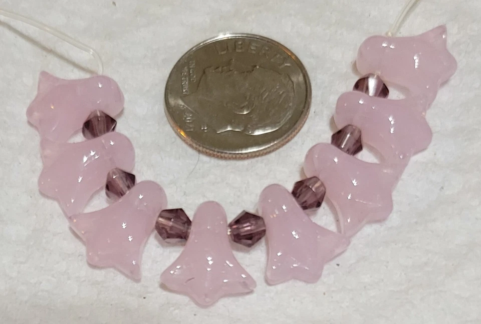 Cuentas de flores de vidrio prensado L276 12 mm. combinará para ahorrar en envíos  Foto 1 de 1