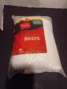 Vintage Hanes 2003 Slips 100% Baumwolle Größe 2X (46-48) 7 Stück Neu - Bild 1 von 3