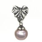 Pearl Leaf Dangle Charms Fit Bracelets, 925 Sterling Silver, Leaf Jewelry, Fresh