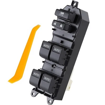 Interruptor de ventana eléctrica LED del lado del conductor ajuste automático para Toyota Tundra 2007-2021 Foto 1 de 4