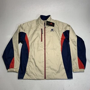 The Weather Co. Men's HiTech Performance Imperial Golf Jacket Beige/Red/Blue Lg - Picture 1 of 4