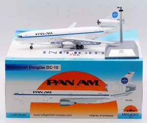 INFLIGHT 1:200 Pan Am McDonnell Douglas DC-10-10 Diecast Aircraft Model N62NA - Picture 1 of 13