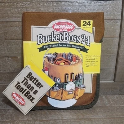 Bucket BOSS Tool Organizer Carrier 5 Gal. Bucket 24 Pockets Canvas Orginal Pkg - Image 1 of 4