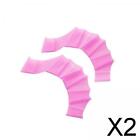 2Xswimming Hand Fins Webbed Swimming Gloves Pool Gear Hand
