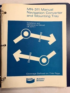 Bendix MN-311 Manual Navigtion Converter & Mounting Tray Install.& Maint.1971 - Picture 1 of 12