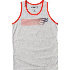 Fox Racing Wired Tank Top Heather Gray Red YOUTH Medium WAS $18.00 - Picture 1 of 1