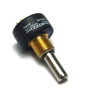 Contelec T200 PA Präzisions Draht-Potentiometer, 20k = 20.000 Ohm, 2W, NOS - Bild 1 von 3